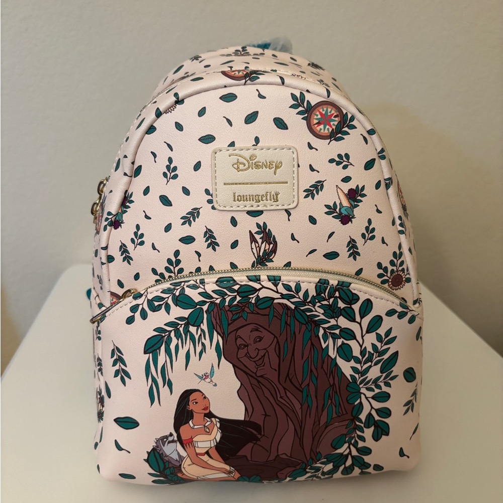 Loungefly Disney Pocahontas Backpack - Cream and Green